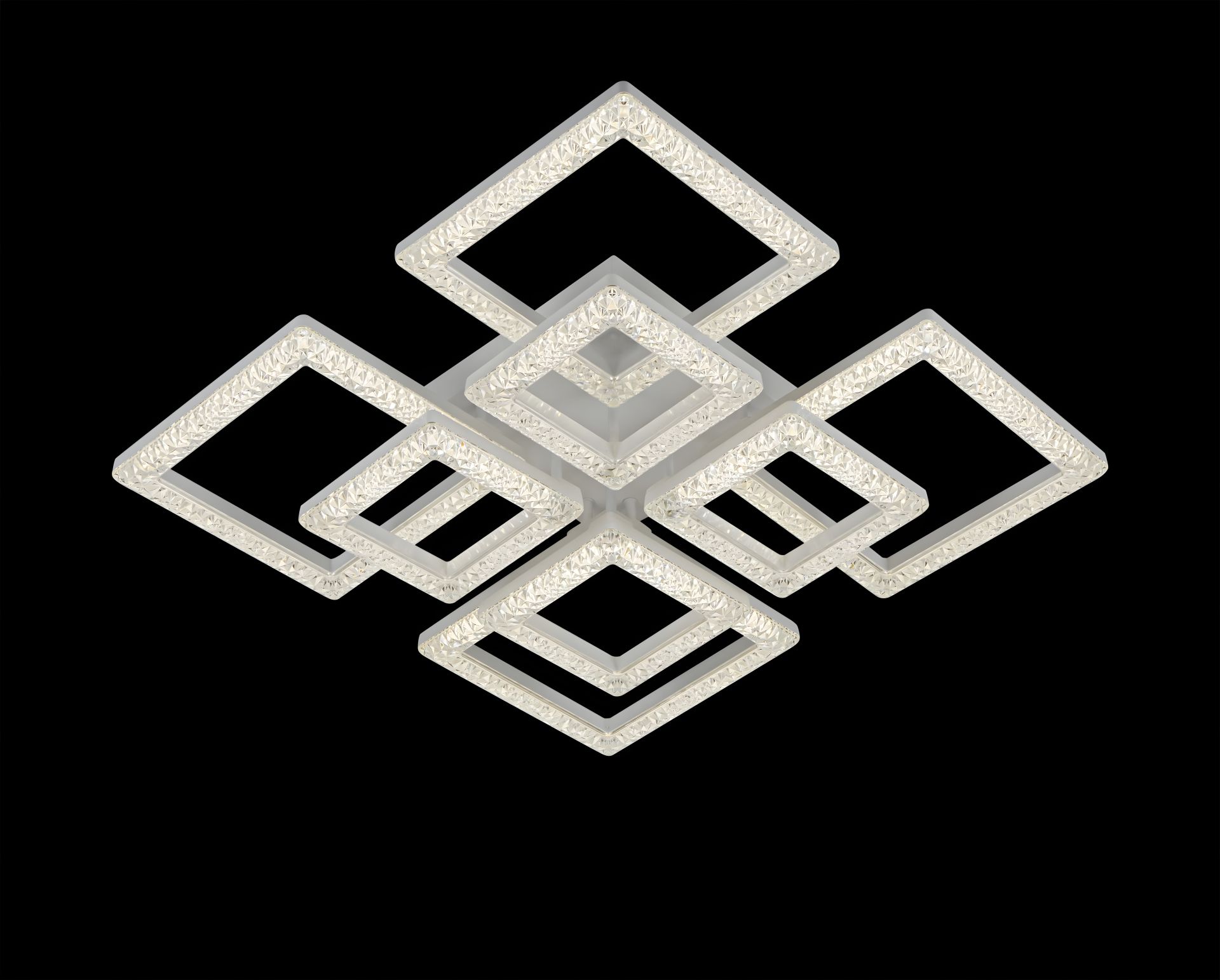 Потолочная люстра INTEREES IS 2188A-4+4C (белый) Потолочная люстра INTEREES IS 2188A-4+4C (белый)