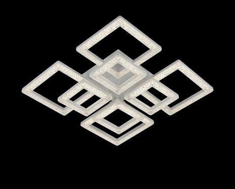 LED Стельова Люстра IS 2188A-4+4C (Білий, 8 плафонів)