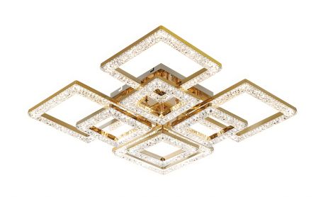 Люстра стельова LED IS 2188A-4+4C (Золото)