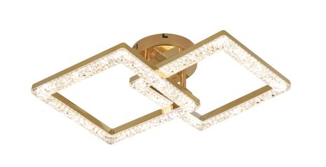 Светодиодная потолочная люстра IS Lux 2186-2C (золото)