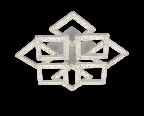 LED стельова люстра IS 2183-4+4C WH білого кольору