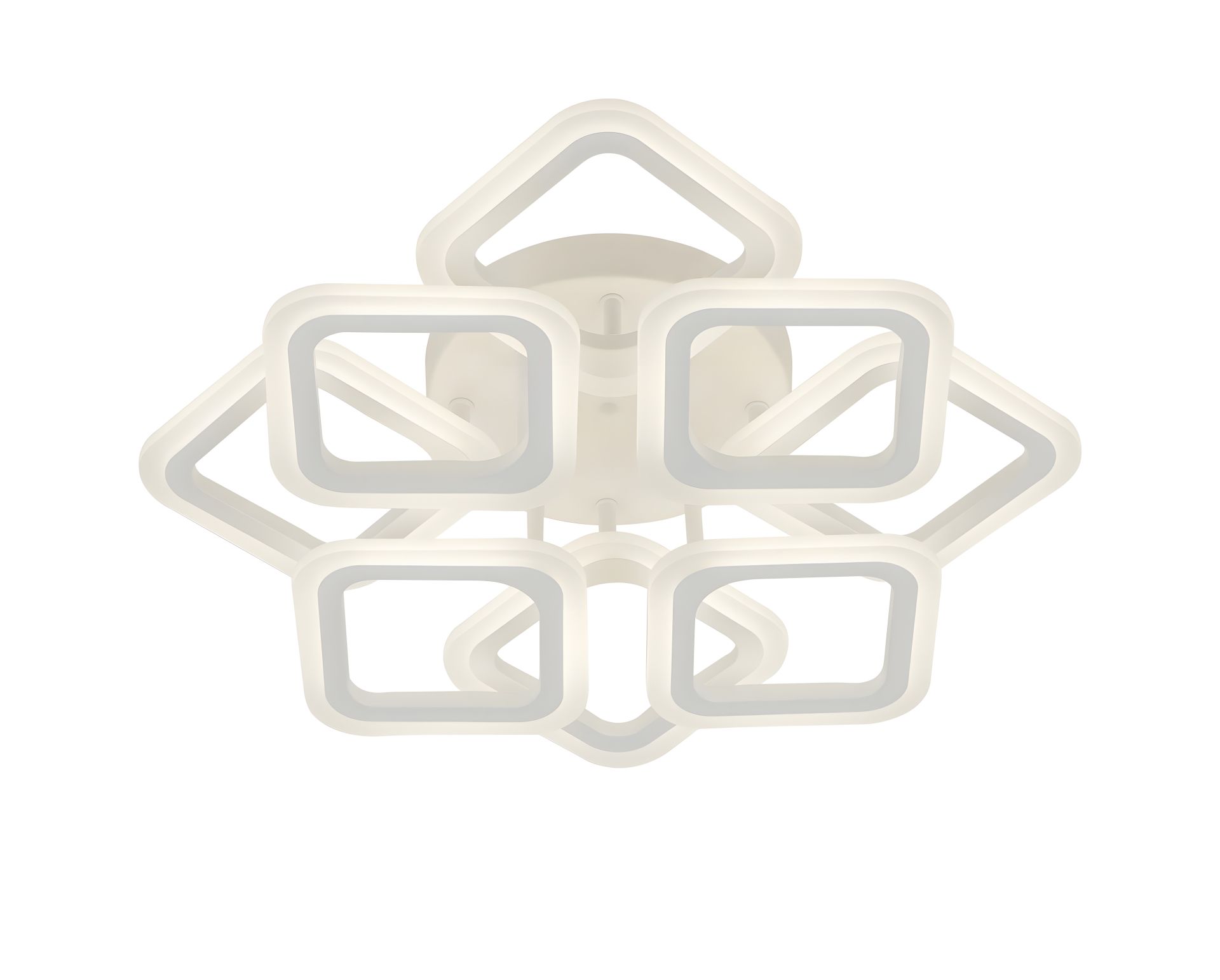 LED Стельова Люстра INTEREES IS 5104-4+4S (Білий) LED Стельова Люстра INTEREES IS 5104-4+4S (Білий)