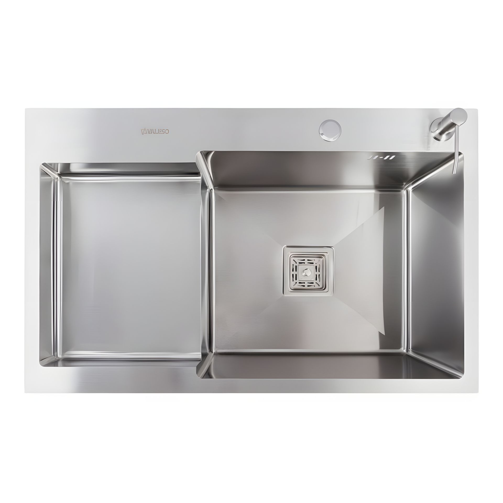 Кухонна мийка з нержавійки CM 78*50C R VALESO Handmade з робочою полицею (3,0/0,8) Кухонна мийка з нержавійки CM 78*50C R VALESO Handmade з робочою полицею (3,0/0,8)