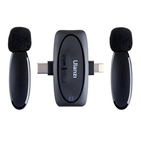 Ulanzi V6 беспроводной петличный микрофон 3 в 1, черный Ulanzi V6 беспроводной петличный микрофон 3 в 1, черный