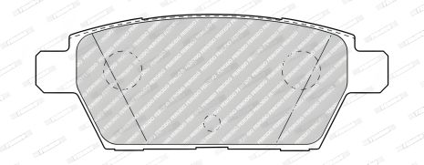 Гальмівні колодки комплект, дискове гальмо MAZDA 6, FERODO (FDB4997)
