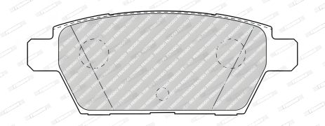Гальмівні колодки комплект, дискове гальмо MAZDA 6, FERODO (FDB4997)