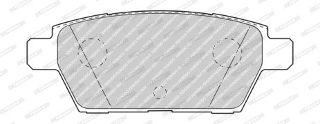 Комплект гальмівних колодок, дискове гальмо MAZDA 6, FERODO (FDB4997)