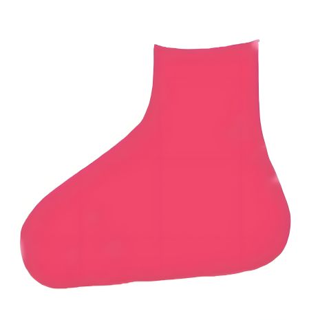 Силіконові водонепроникні бахіли для захисту взуття від бруду та вологи (L - 40-46) у рожевому кольорі