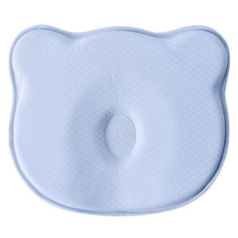 Дитяча ортопедична подушка BabyComfort PAPAELLA 27×22×3 см з ефектом пам'яті ведмедик блакитна (8-35862*003)