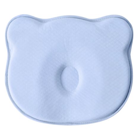 Дитяча ортопедична подушка BabyComfort PAPAELLA 27×22×3 см з ефектом пам'яті, ведмедик блакитний (8-35862*003)