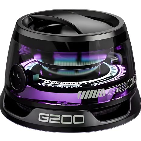 Outdoor Magnetic G200 Wireless Portable Mini Bluetooth Speaker with RGB Light and Phone Holder for Ios BLACK Outdoor Magnetic G200 Wireless Portable Mini Bluetooth Speaker with RGB Light and Phone Holder for Ios BLACK