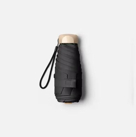 Зонт карманный UPF50K от дождя и солнца black