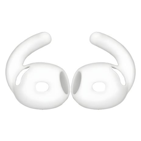 Anti-slip Silicone Hooks for AirPods 4, White Pair
