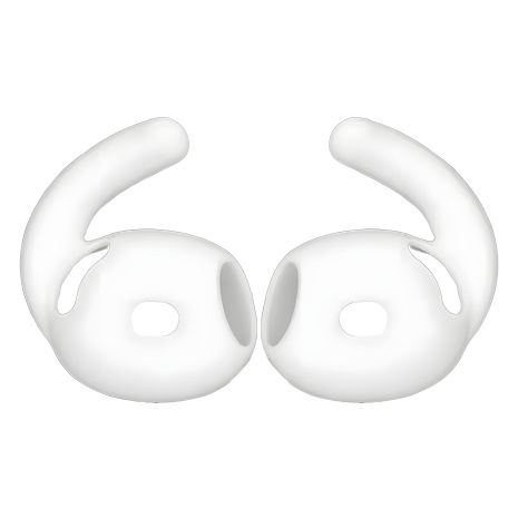 Антиковзні гачки із силікону для AirPods 4, пара, білі Антиковзні гачки із силікону для AirPods 4, пара, білі