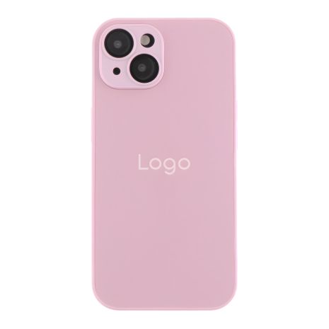 AG-Glass Matte Case with Camera Lens Protection and MagSafe for iPhone 15 Chanel Pink