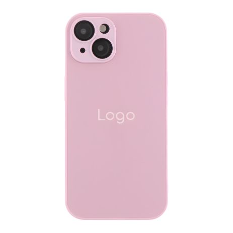 AG-Glass Matte Case with Camera Lens Protection and MagSafe for iPhone 15 Chanel Pink