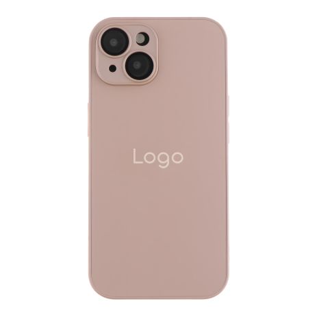 AG-Glass Matte Case with Camera Lens Protection and MagSafe for iPhone 15 Pink