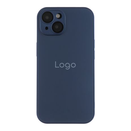 Чехол AG-Glass Matte Camera Lens with Magsafe для iPhone 15 Navy Blue