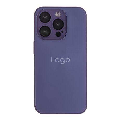 Чехол AG-Glass Matte Camera Lens with Magsafe для iPhone 15 Pro Deep Purple