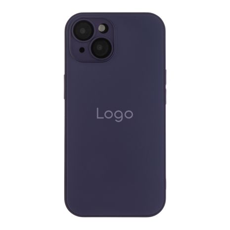 Чехол AG-Glass Matte Camera Lens with Magsafe для iPhone 15 Deep Purple