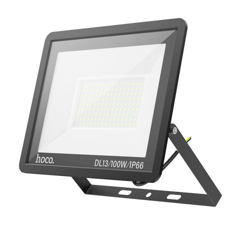 Вуличний світлодіодний прожектор HOCO DL13 Ultra thin outdoor LED flood light, 100W, IP66, 175-260V, 180°, black