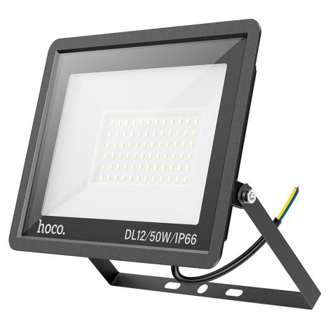 Вуличний світлодіодний прожектор HOCO DL12 Ultra thin outdoor LED flood light, 50W, IP66, 175-260V, 180°, black