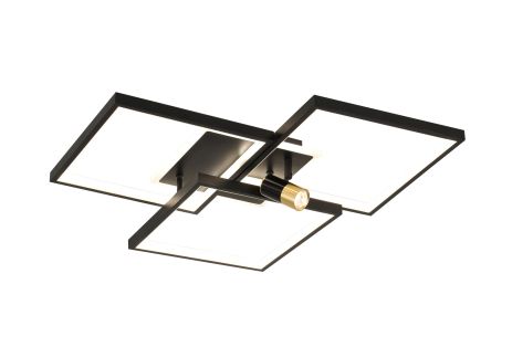 Светодиодная люстра G 2740/3 BK+GD 151W