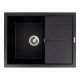 VALESO CRIPTA гранітна мийка 6550 матова Чорний металік VALESO CRIPTA гранітна мийка 6550 матова Чорний металік