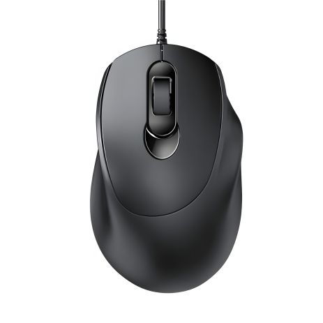 Дротова миша TWolf V2, USB, 800-1600DPI, 1.4m, Чорний