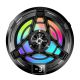 Кулер для смартфону SL17, LED, магнітний, з кліпсою та дисплеєм, Type-C, 10W, 25dB, Black