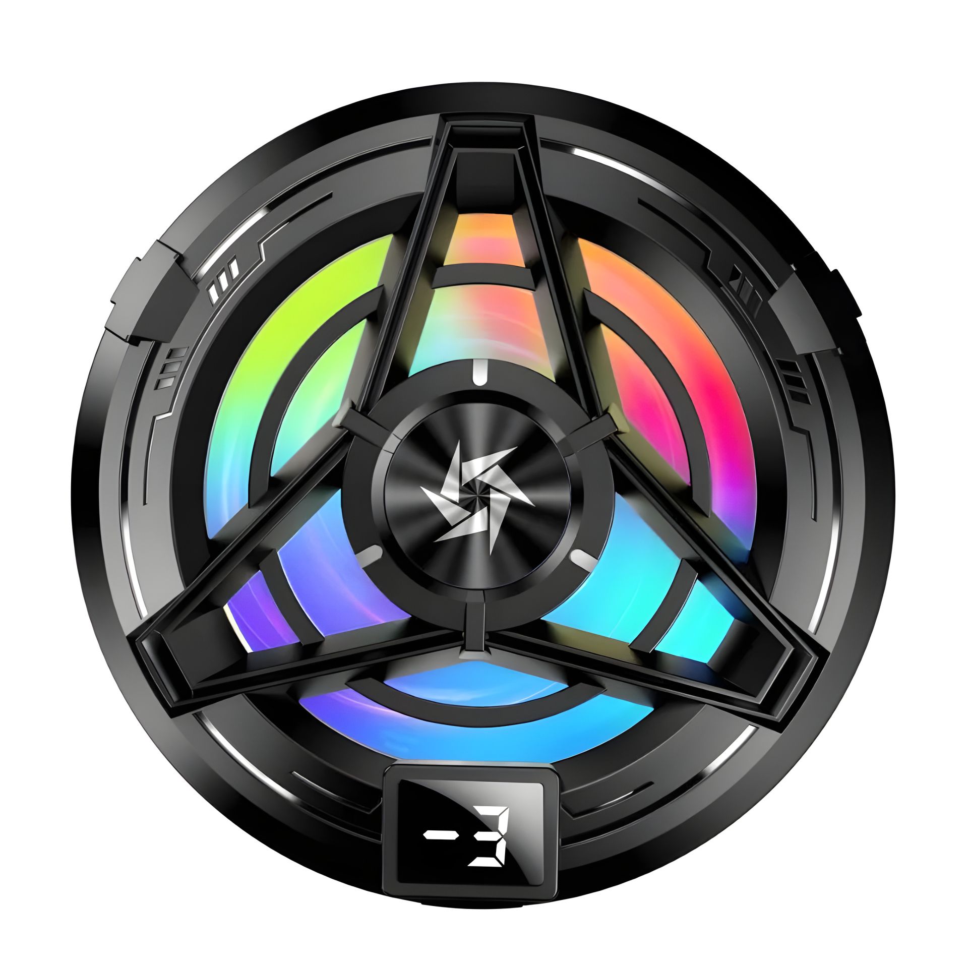 Магнітний кулер для смартфону SL17, LED, з кліпсою та дисплеєм, Type-C, 10W, 25dB, чорний Магнітний кулер для смартфону SL17, LED, з кліпсою та дисплеєм, Type-C, 10W, 25dB, чорний