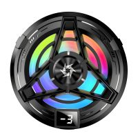 Кулер для смартфону SL17 LED магнітний з кліпсою та дисплеєм Type-C 10W Black