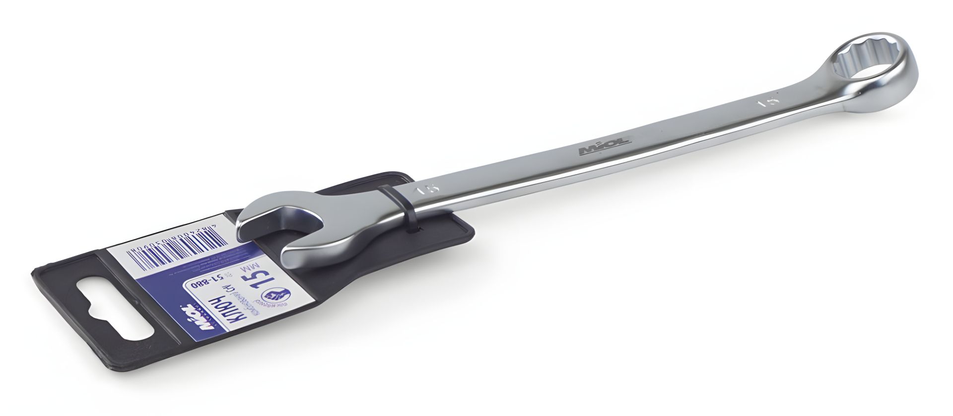 Рожково-накидной ключ 15 мм от Miol 51-880 Рожково-накидной ключ 15 мм от Miol 51-880