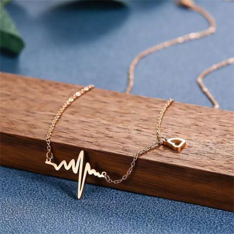 Кулон Підвіска кардіограма серцебиття ритм серце Love