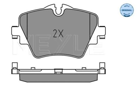 Комплект гальмівних колодок BMW 4, BMW 2, MEYLE (0252561718)