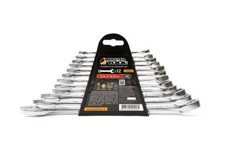 Набір комбінованих ключів MATT FINISH, 12 шт., CrV standard Набір комбінованих ключів MATT FINISH, 12 шт., CrV standard