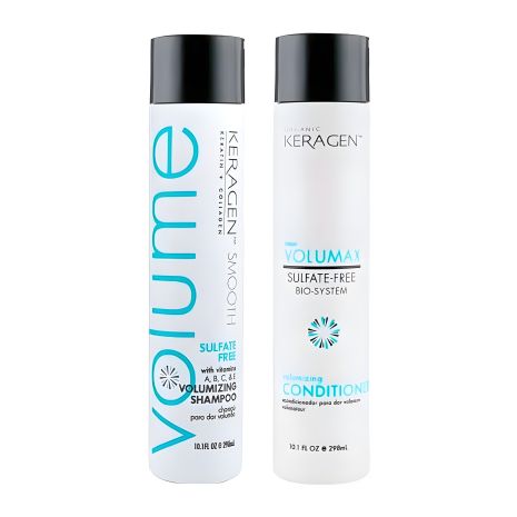 Набор Keragen Volumizing шампунь и кондиционер для объема с кератином, 2х298 мл (заводские) Набор Keragen Volumizing шампунь и кондиционер для объема с кератином, 2х298 мл (заводские)
