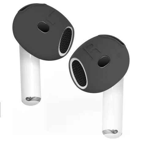 Антиковзні накладки для навушників Airpods 4, пара, black