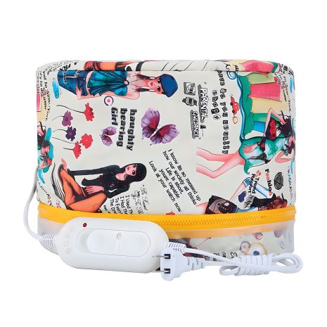 Електрична вінілова термошапка для масок і ламінування волосся (біла з дівчинкою) Електрична вінілова термошапка для масок і ламінування волосся (біла з дівчинкою)