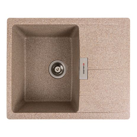 Гранитная мойка для кухни VALESO 6250 ZIRKONE матовая Карамель