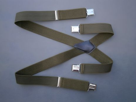 Подтяжки мужские Стандарт X-образные 40 мм 4 застежки олива