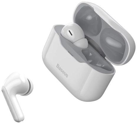 Наушники Bluetooth BASEUS SIMU ANC True Wireless Earphone S1 |BT5.1, 40/380mAh, 4.5/24Hours| (NGS1-02) white