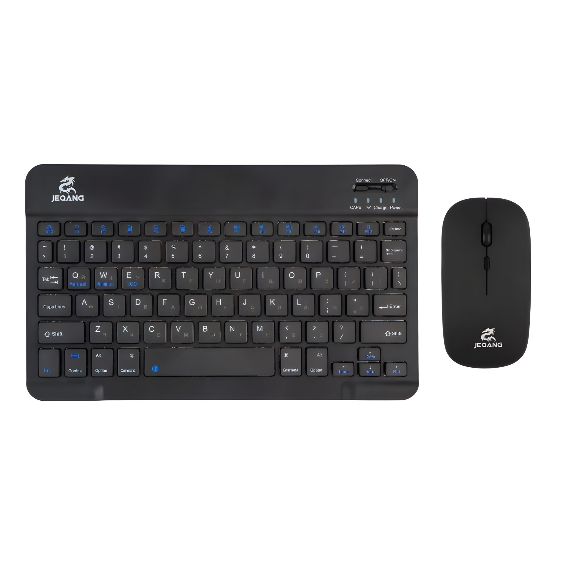Черная JEQANG JB-350 Беспроводная Клавиатура и Мышь Bluetooth charging Черная JEQANG JB-350 Беспроводная Клавиатура и Мышь Bluetooth charging