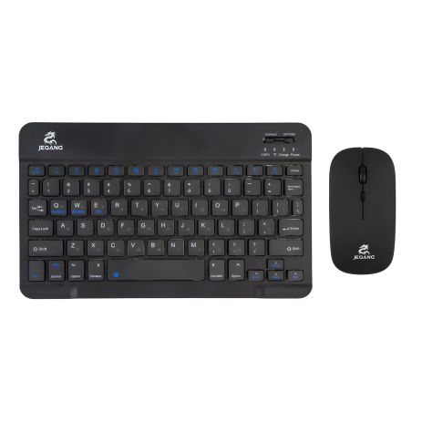 Черная JEQANG JB-350 Беспроводная Клавиатура и Мышь Bluetooth charging Черная JEQANG JB-350 Беспроводная Клавиатура и Мышь Bluetooth charging