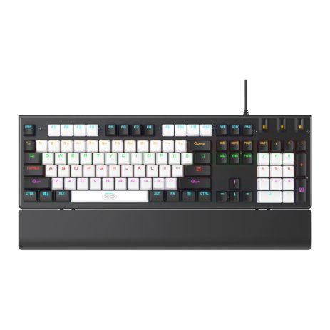 Клавіатура та миша XO KB-06 mixed color luminous mechanical Білий мікс