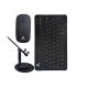 Бездротова клавіатура та миша JEQANG JB-986 BT keyboard+mouse+bracket Чорний