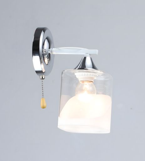 K2258/1W бра (Білий+Хром) з одним плафоном