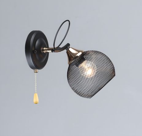 Настенное бра K2273/1W (Черный+Золото)