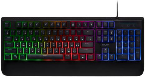 Дротова клавіатура 2E KG325, LED, Gaming, USB, 1.7m, black UA UCRF Дротова клавіатура 2E KG325, LED, Gaming, USB, 1.7m, black UA UCRF
