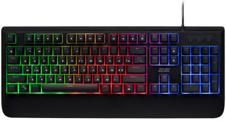 Клавиатура USB 2E KG325 LED Gaming black UA UCRF